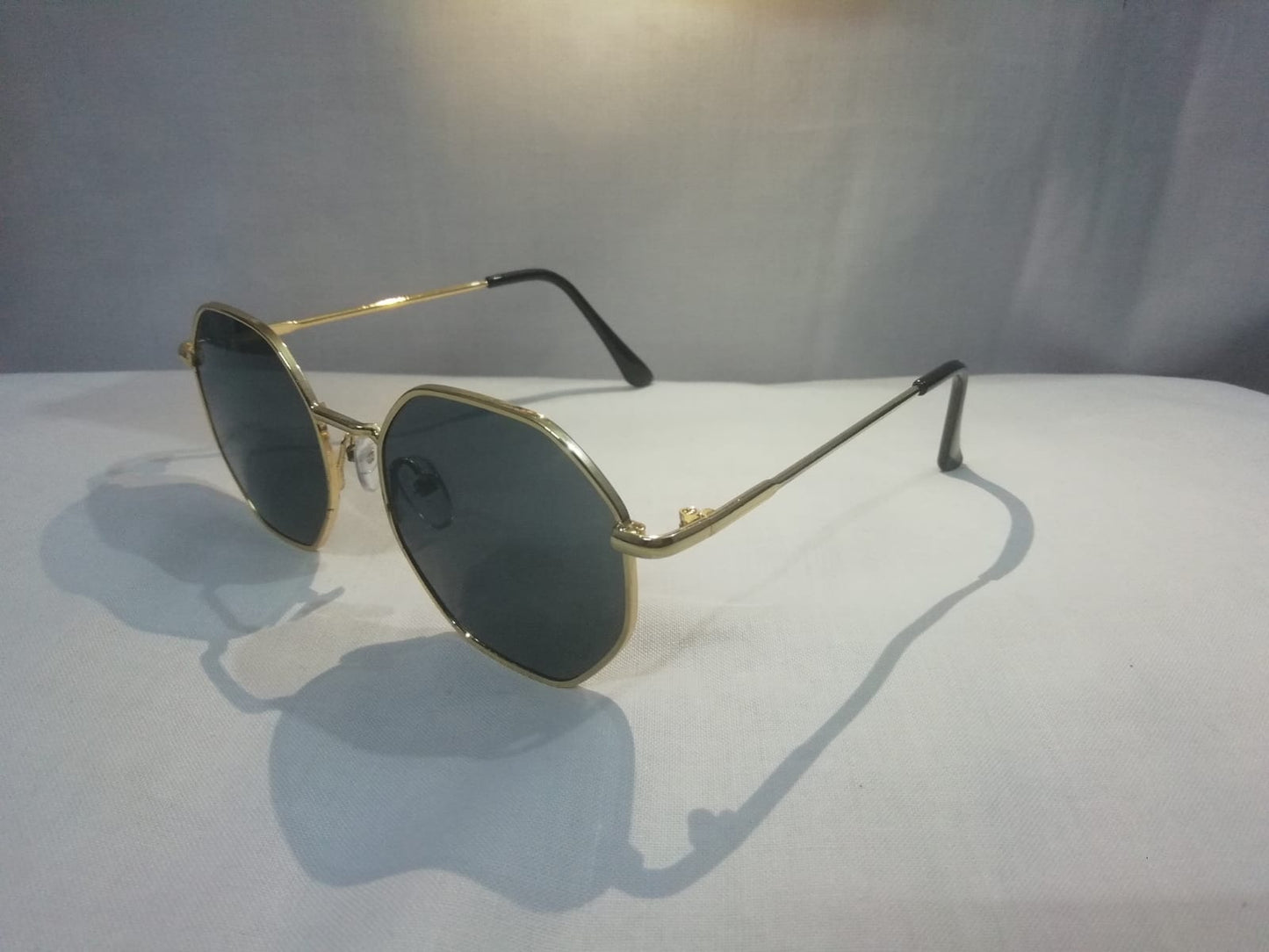 Golden Metal Frame Sunglasses