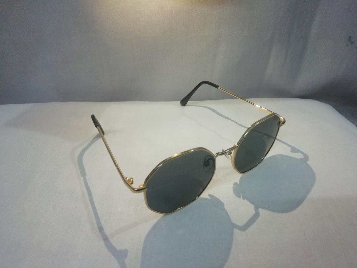 Golden Metal Frame Sunglasses