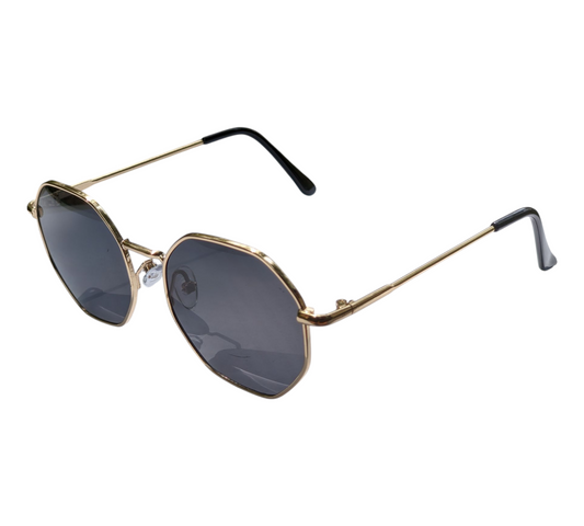 Golden Metal Frame Sunglasses